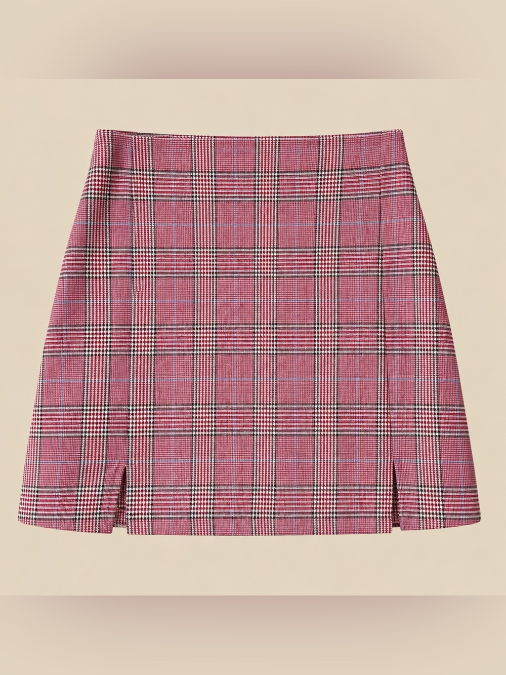 90s Revival John Galt Houndstooth Mini Skirt S